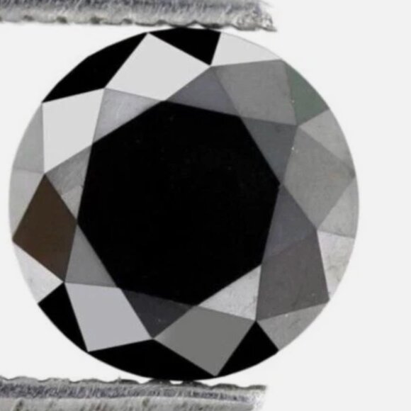 2.75ct Natural Black Diamond Pendant • 14K Yellow Gold (Chain Not Included) - Picture 7 of 15